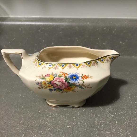 🇬🇧JOHN MADDOCK&SONS LTD, MADE IN ENGLAND, IVORY WARE, VINTAGE CREAM AND SUGAR. - Picture 6 of 16